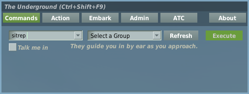 Sitrep command with no options.